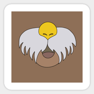 Walrus mask design Sticker